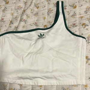 Adidas cropped one shoulder top